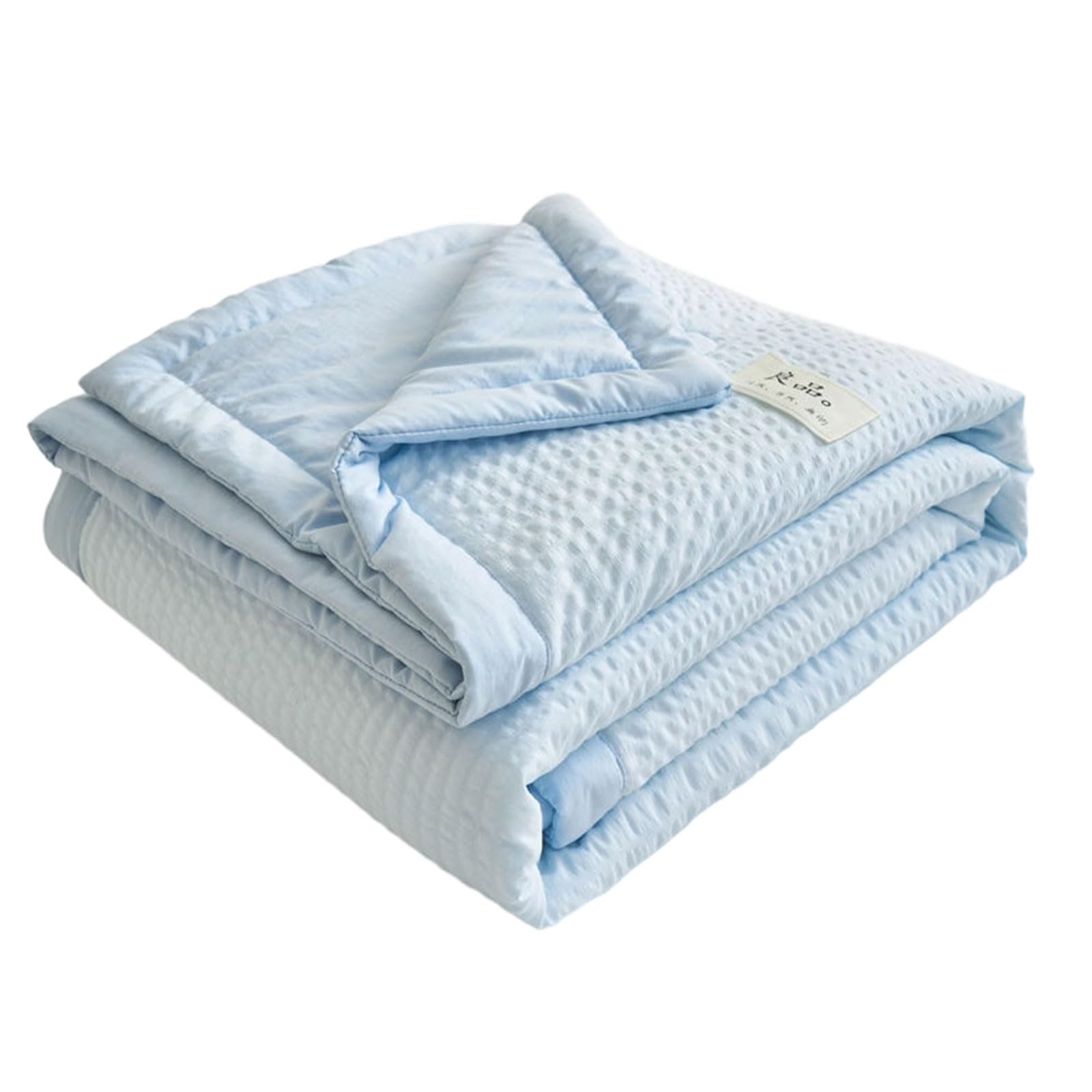 Jazuaiao Bubble Texture Air Conditioning Bedding Quilt Gentle on Skin Wicking Breathable Cooling Comforter Throw Blanket Cover