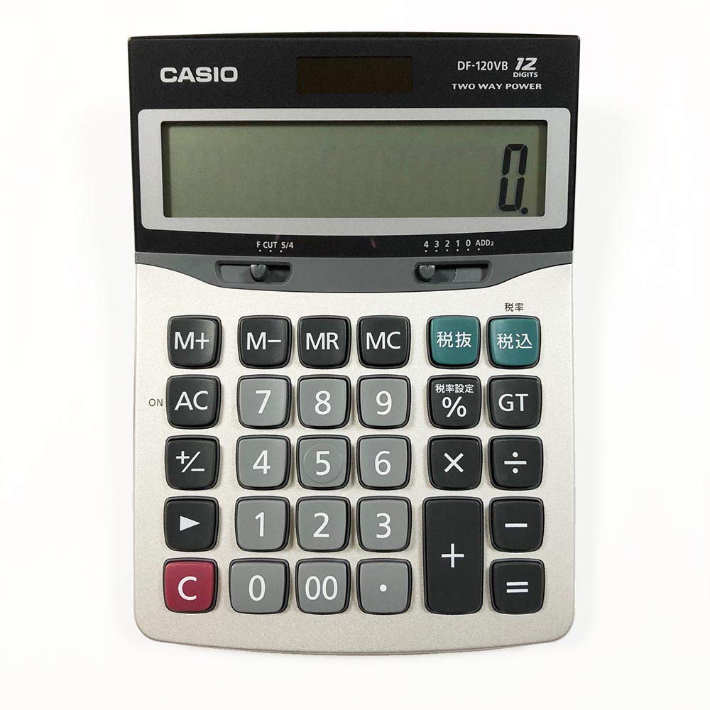 CASIO 12桁デスクサイズ電卓 DF-120VB-N