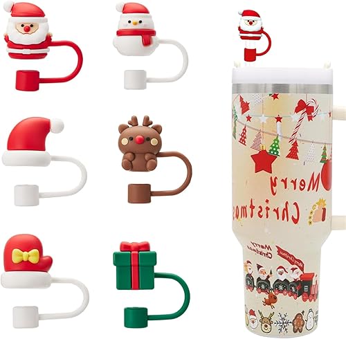 Miniatura 6 de Mayyatt Fundas para popotes Stanley, adecuadas para tazas Stanley, 8 unidades, bonito patrón, decoración, reutilizables, a prueba de polvo, para la