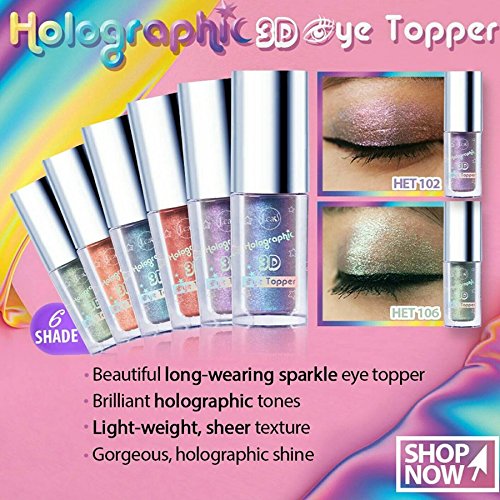 J. CAT BEAUTY Holographic 3d Eye Topper - Viridian