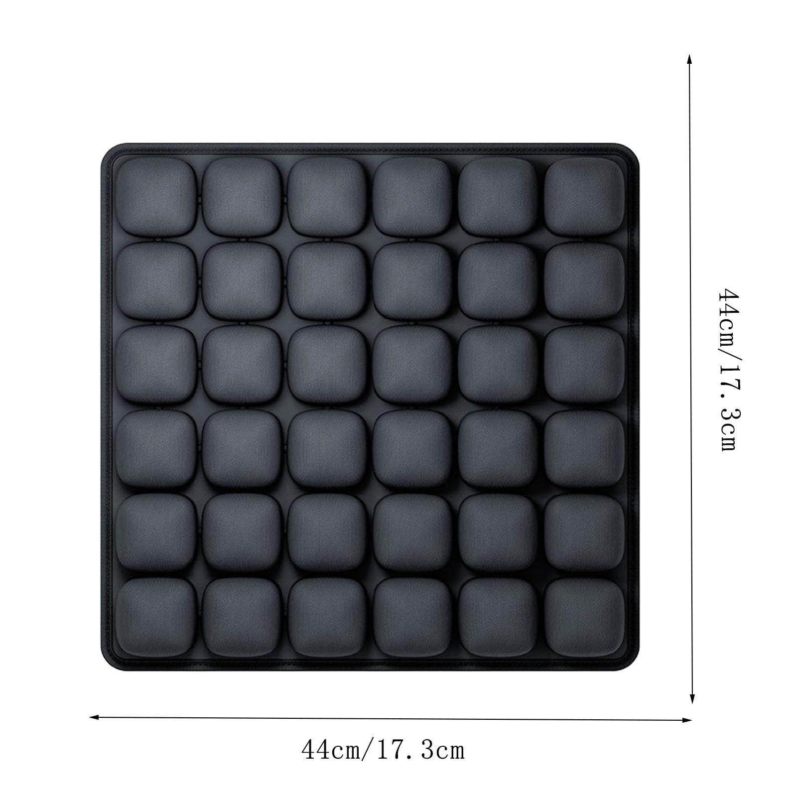 3D Air Cell Wygodne podróżne siedzenie powietrzne, samonadmuchiwane przenośne siedzenia samolotowe Poduszka do samolotu, siedzenia samochodowego, krzesła biurowego, wózka inwalidzkiego (Light Grey)