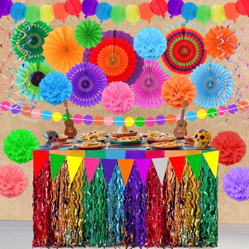 35 Pcs Fiesta Party Decorations Set - Mexican Party Supplies