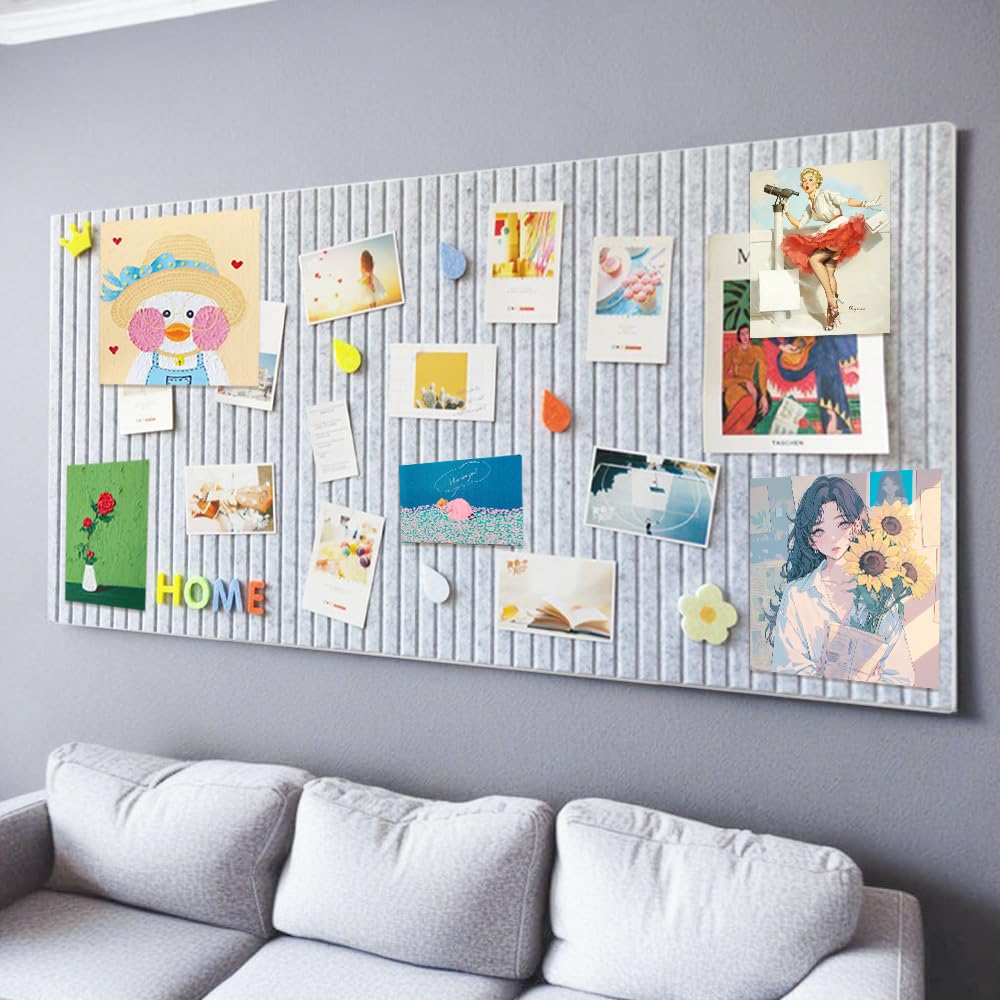 Lot De 12 Panneaux D'affichage En Feutre Autocollant 30x30 Cm - Tableau De Notes, Organisation Murale