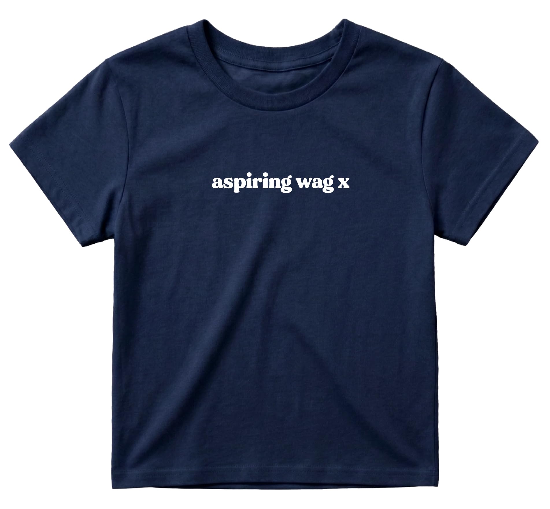 Sanfran Clothing Aspiring Wag Baby Tee T-Shirt Top World Football Shirt England Scotland Country Team 2026 Soccer Womens Flag Varsity Shirt Navy Blue - XS — image 1