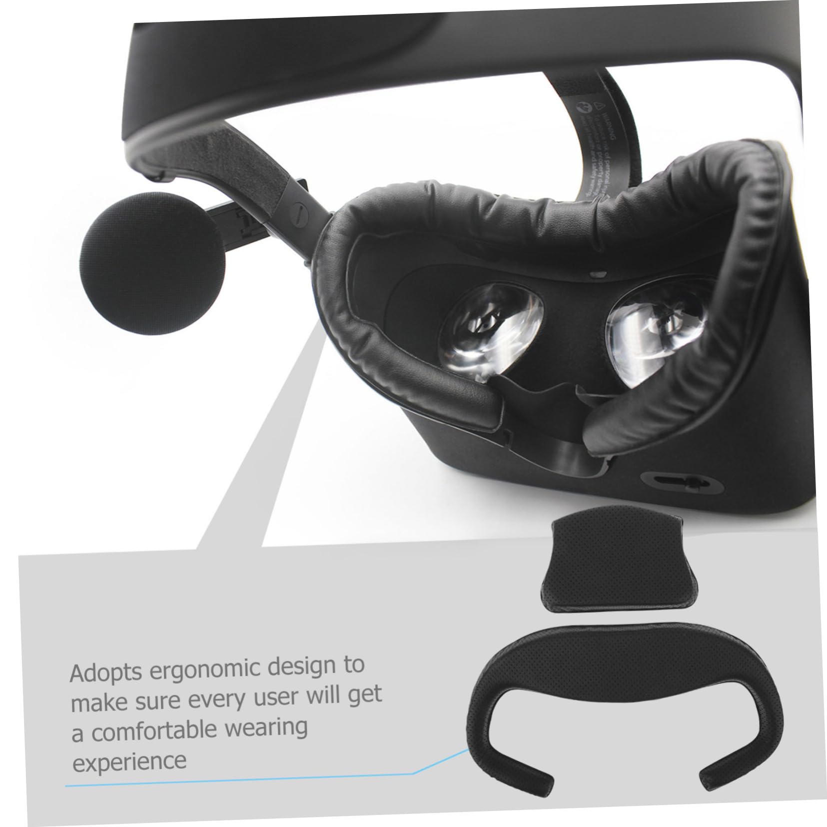 Gadpiparty 3sätze Crystal Vr Augenmaske Atmungsaktives Schweißfestes Gesichtspad Für Vr-Brillen Weich Und Hautfreundlich Ergonomisch Für Komfortable Passform Zubehör Für Gaming-headsets