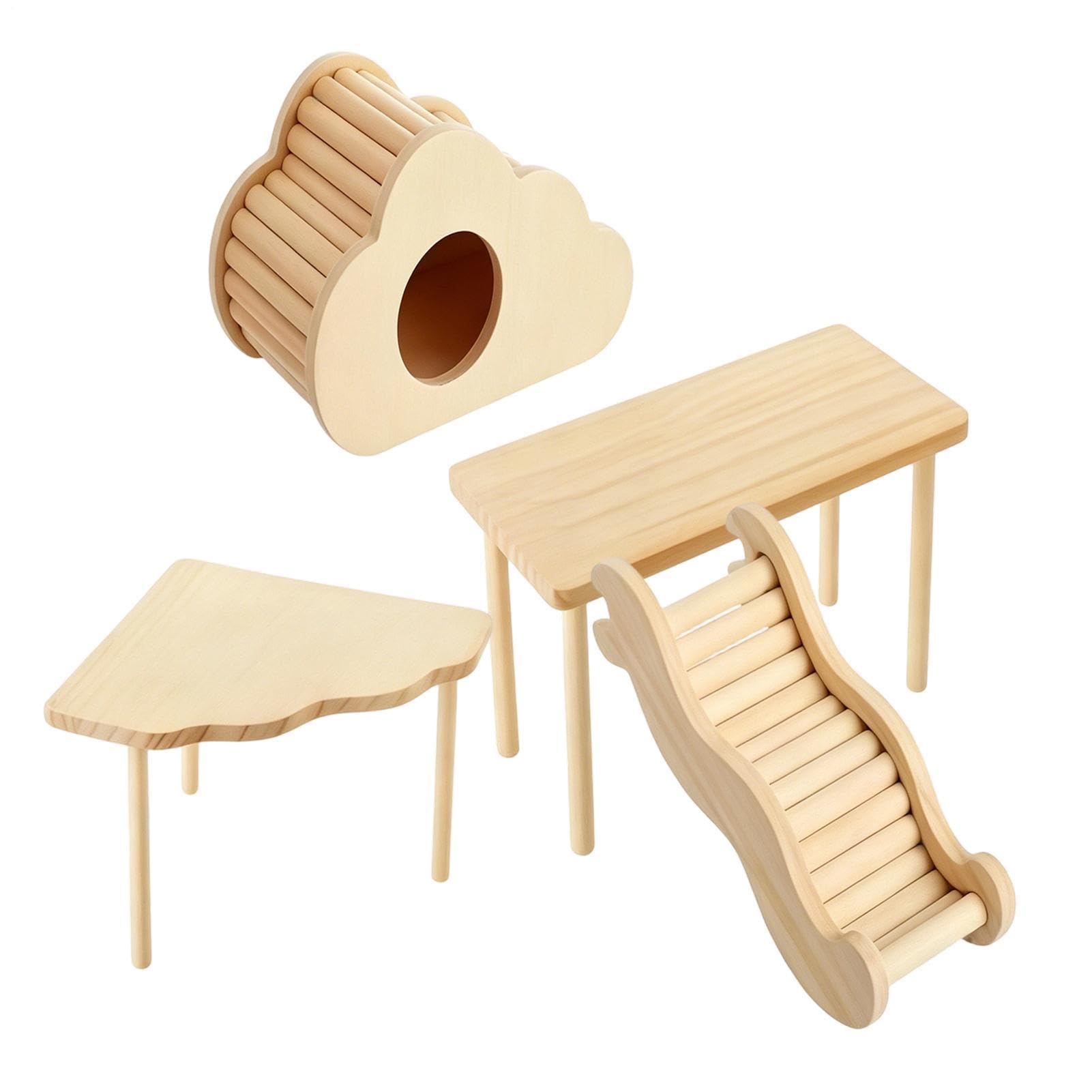 Hamster-Habitat, Schlafmöbel, Wolkenform, Hamstermöbel und Rampen-Spielzeug, für Mäuse, Haustiere, Frettchen, Chinchilla, Käfigzubehör, Bereicherung