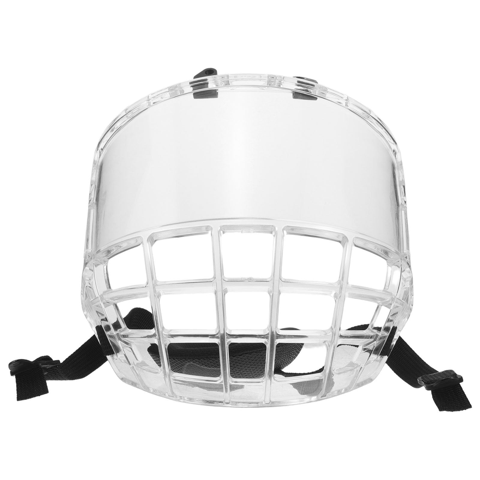 Levemolo Visera Completa Hielo Transparente de Casco sobre Hockey Protección Facial Liberación Rápida, Material PC Resistente para Adultos y Jóvenes