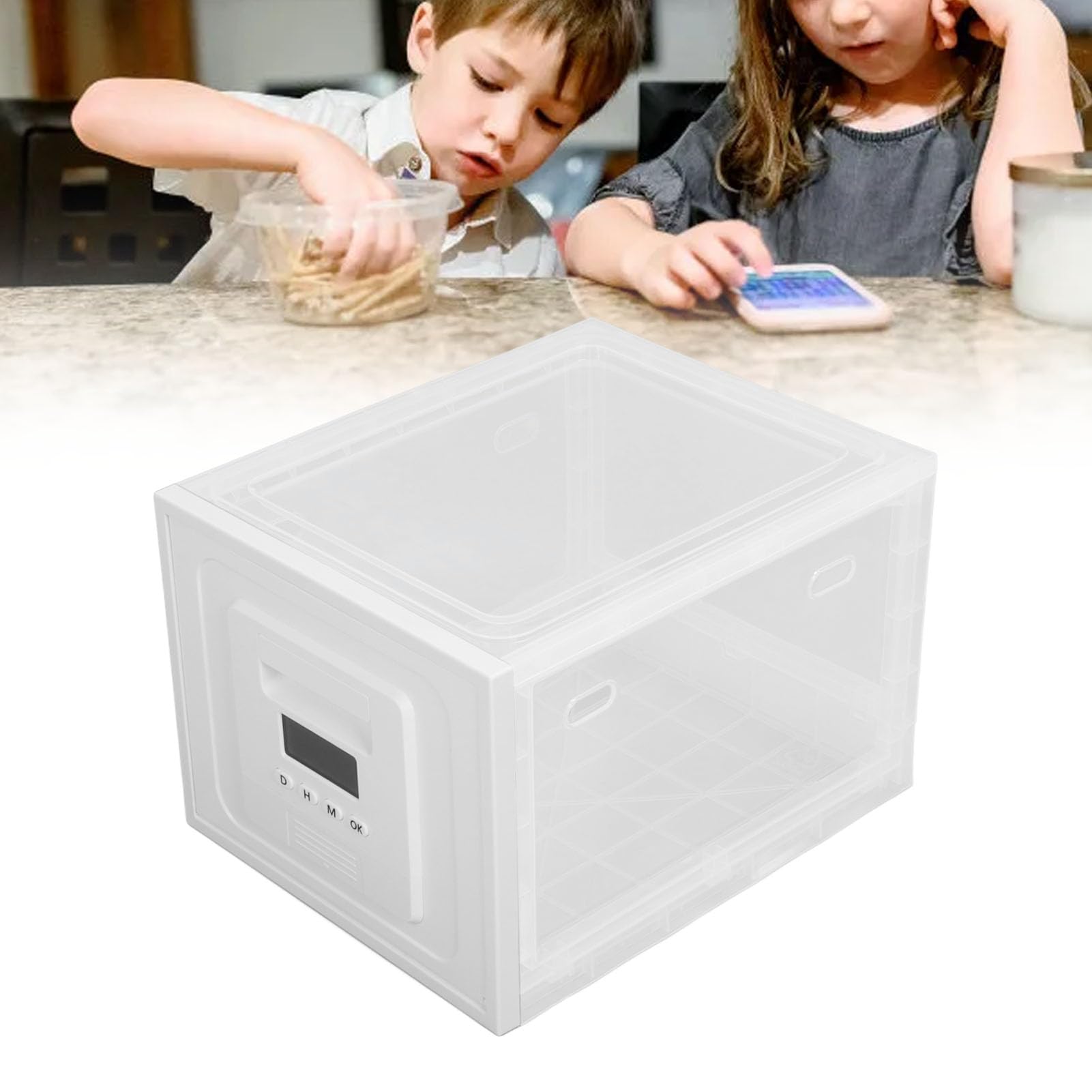 Cassetta Di Sicurezza A Tempo - Lucchetto Digitale Per Telefono, Snack E Farmaci - Foto 9