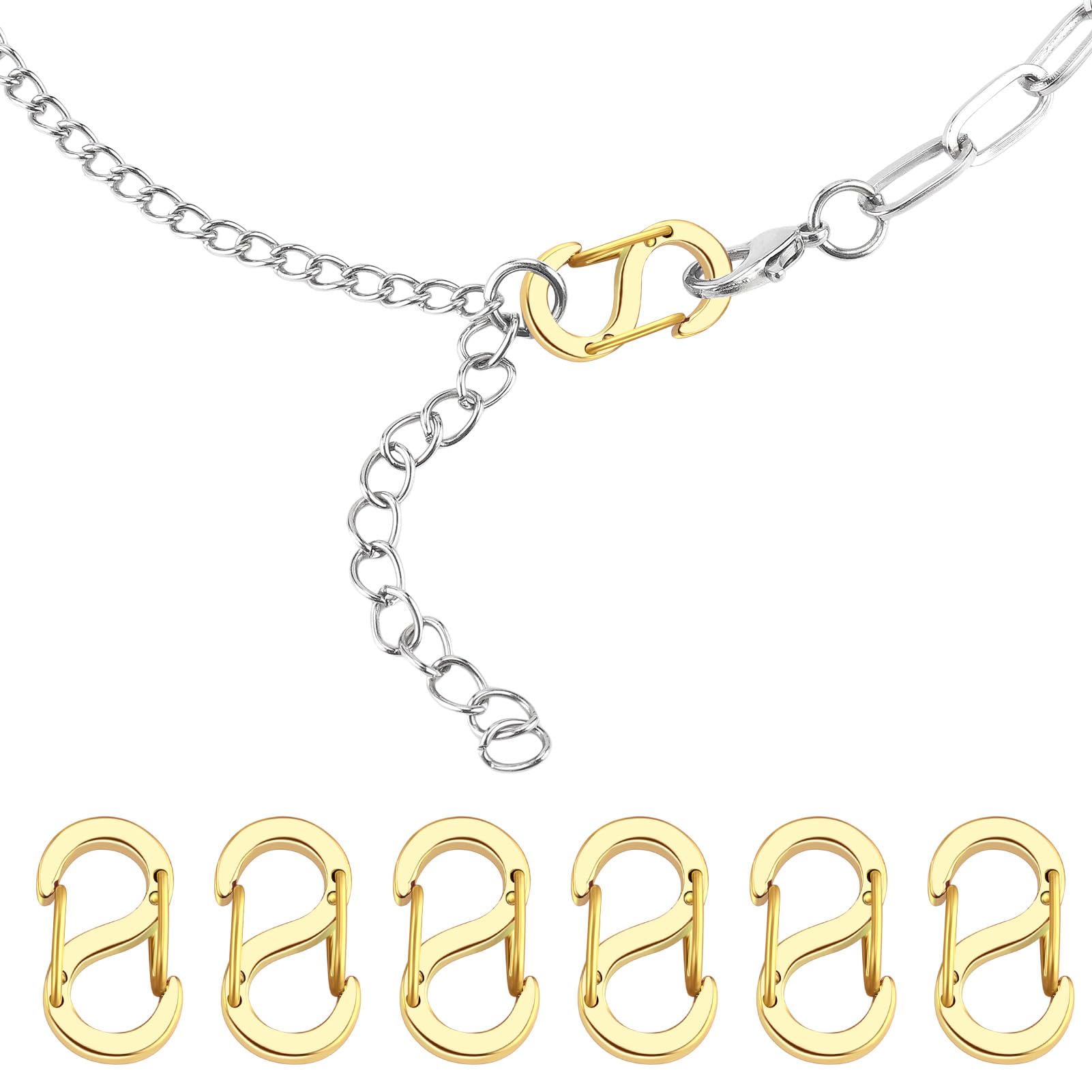 Conjunto De Cadenas Y Cierr De Langosta Para Collar, 20 Tipos De