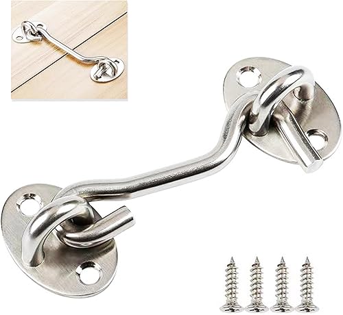 Pestillo de puerta para valla al aire libre, puerta de granero, herrajes para dormitorios, pestillo de puerta de granero de 4 pulgadas, cierre de