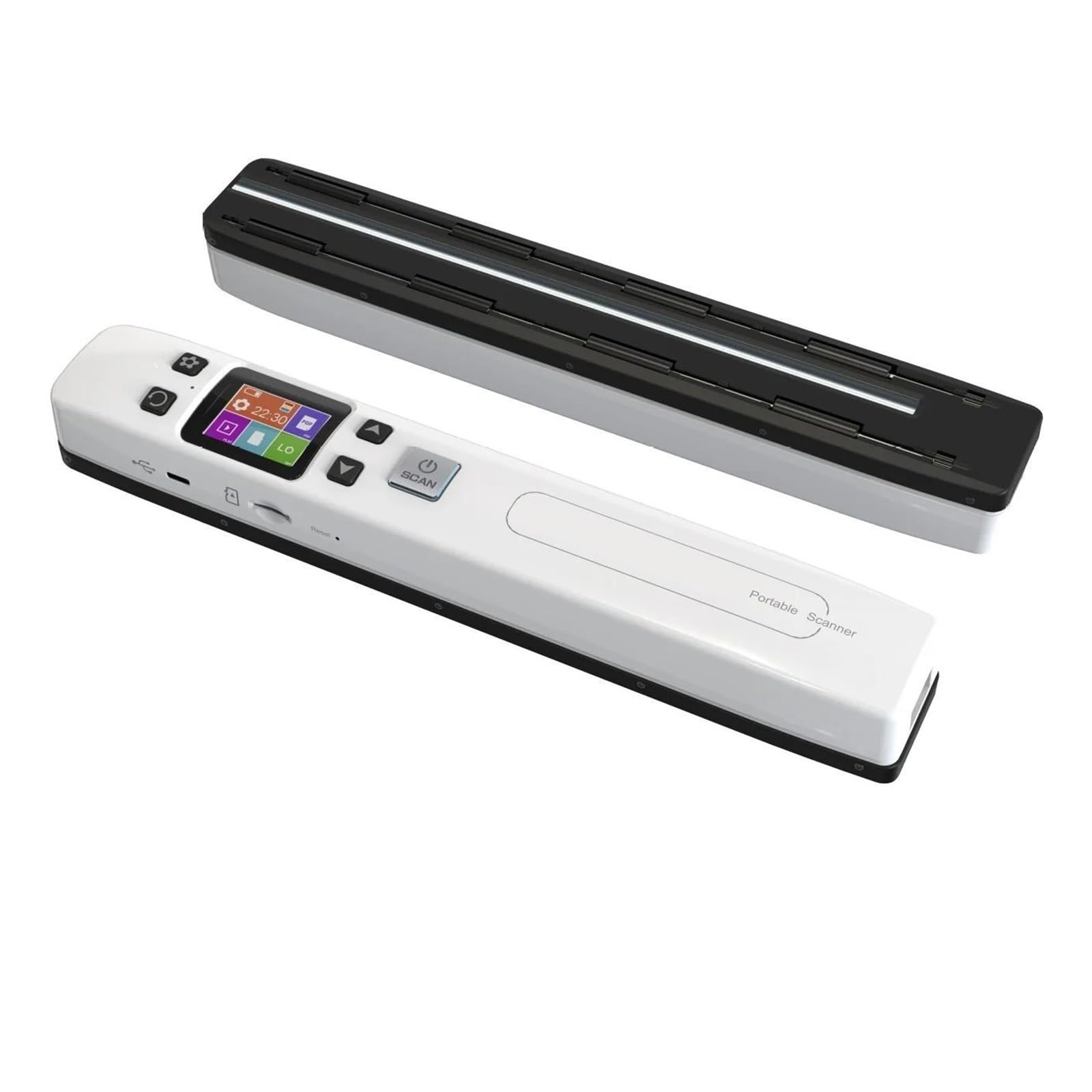 Scanner per Documenti, Scanner Wifi portatile a margine zero HD 1050 DPI for ricevute aziendali Scansione di documenti(Noir)
