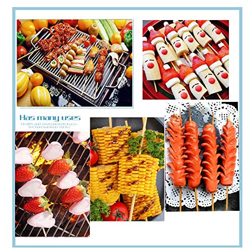 FLYPARTY 200Pcs Bamboo Skewers - 3mm Thick 12 Inch Premium Natural BBQ Bamboo S'Mores Skewers Marshmallow Roasting Sticks,Perfect for Hot Dog Kebab Sausage Camping Party Craft Projects (12 inch) - Thumbnail 5