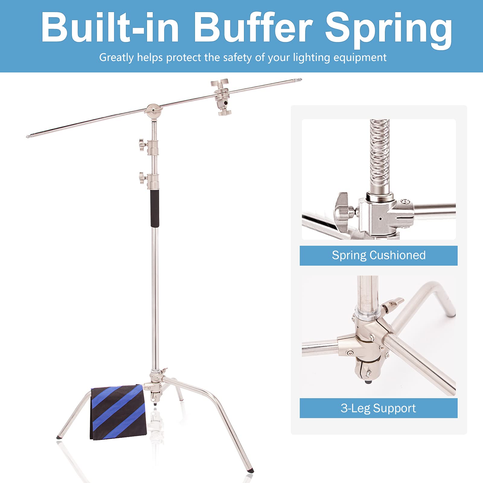 Braccio Da Tavolo Con Base Per Video Fino A 15 Kg Da 13" A 27" Fino A - Foto 3