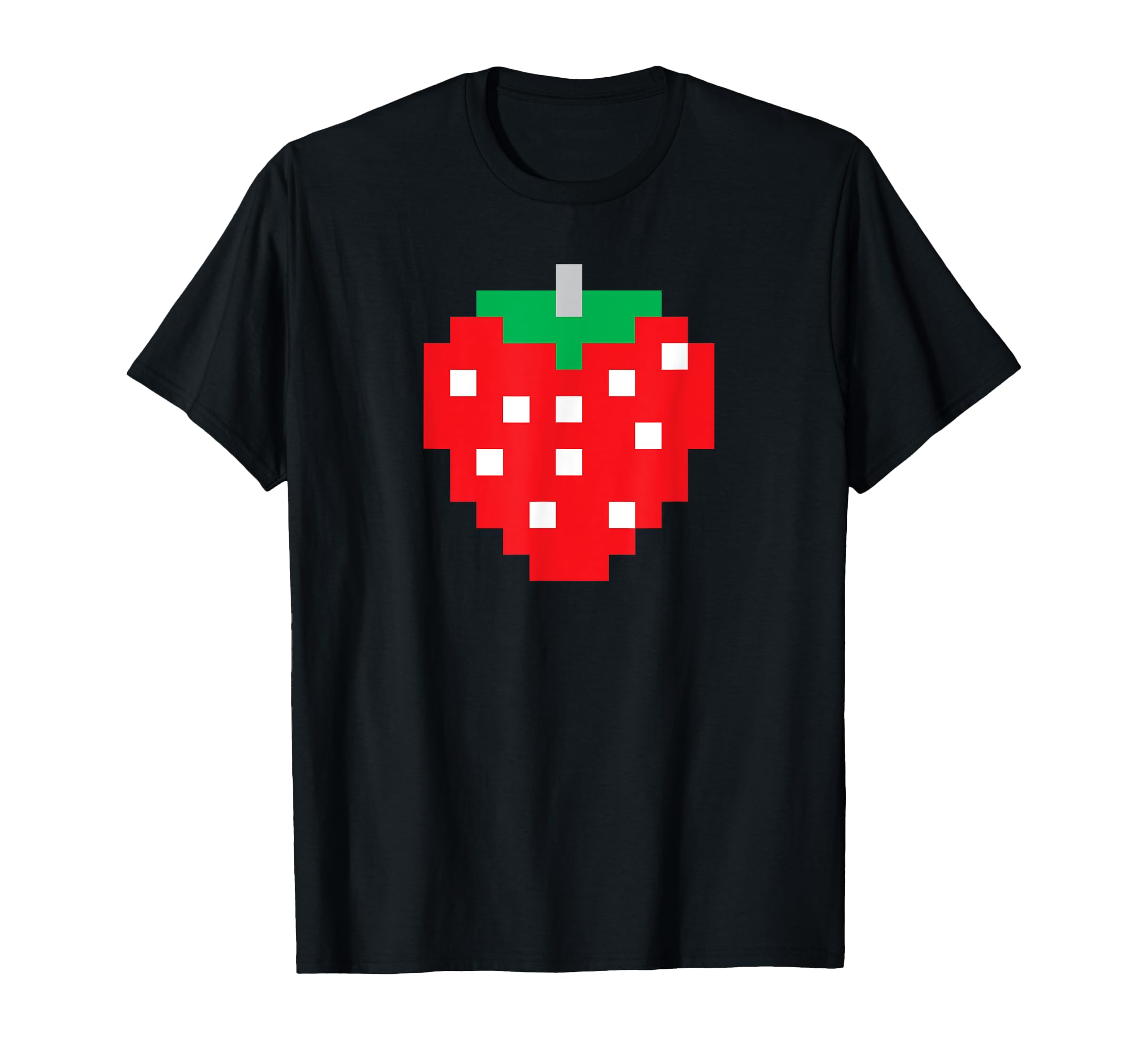 Pixel Strawberry 80s Video Game Halloween Costume T-Shirt