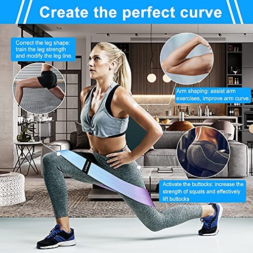 Lwhaoye Fabric Booty Bands For Women Butt And Legs, Set Of 3Non Slip Cloth Resistance Bands, Exercise Bands, Workout Bands, Suitable For Exercising Legs, Buttocks. #TOP1
