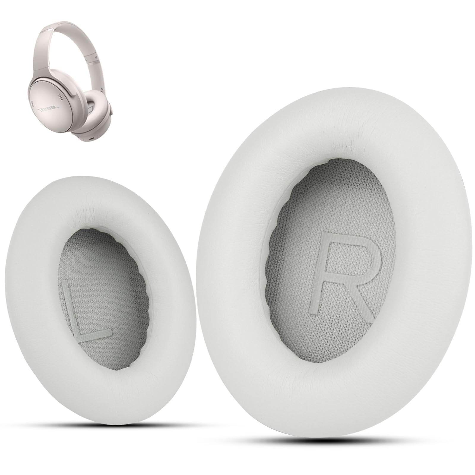 Krone Kalpasmos Bose QC45 Replacement Ear Pads – Soft Memory Foam QC45 Replacement Ear Pads Compatible with Bose QuietComfort 45 Headphones, Protein