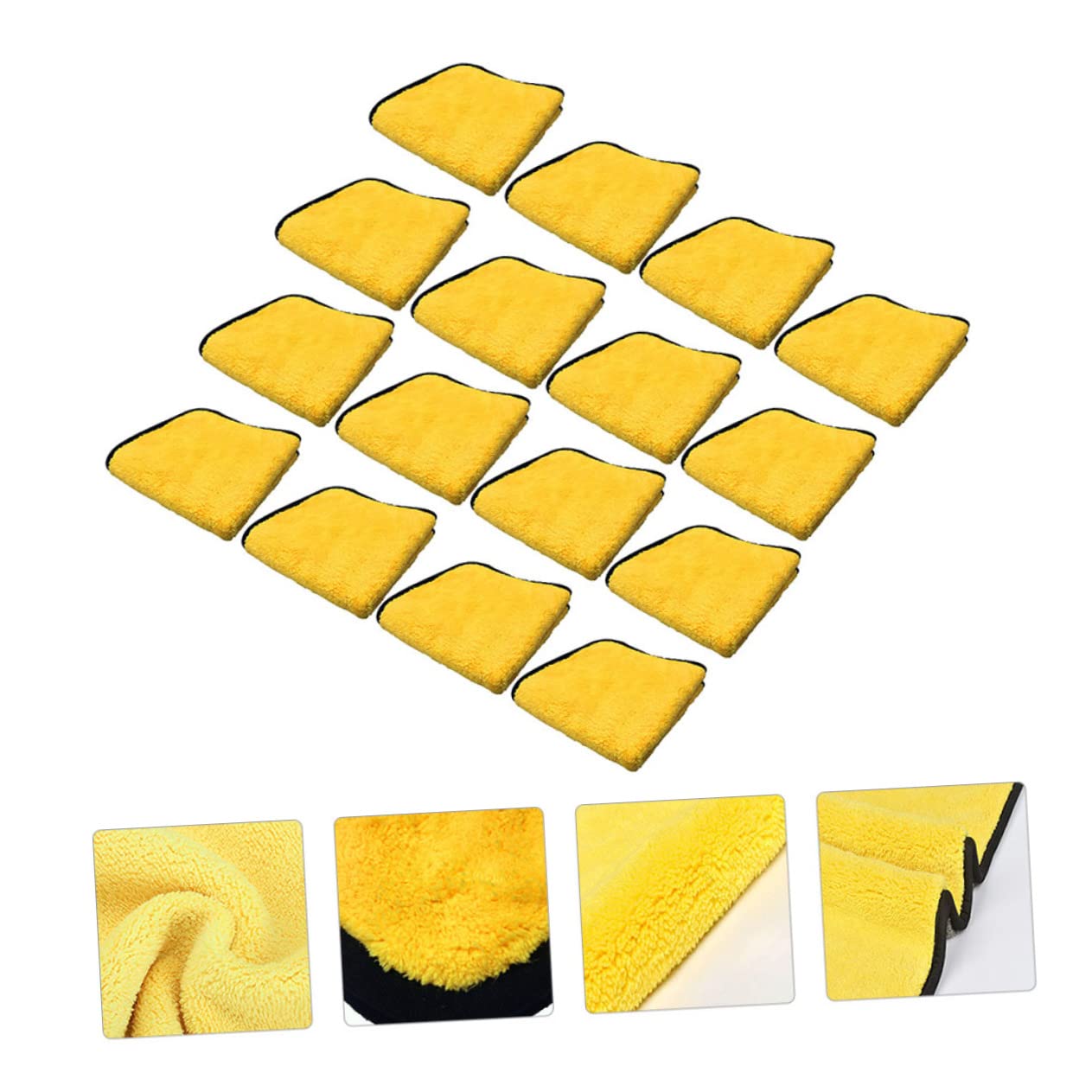 PLAFOPE 12piezas Paños De Microfibra para Coche Toalla De Limpieza Gruesa y Duradero