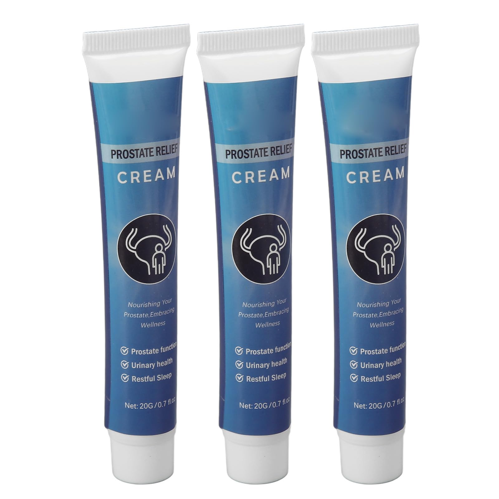 Prostate Cream, Easy Absorbing Paste, Mens Prostate Health Supplements, 20g for Treatment