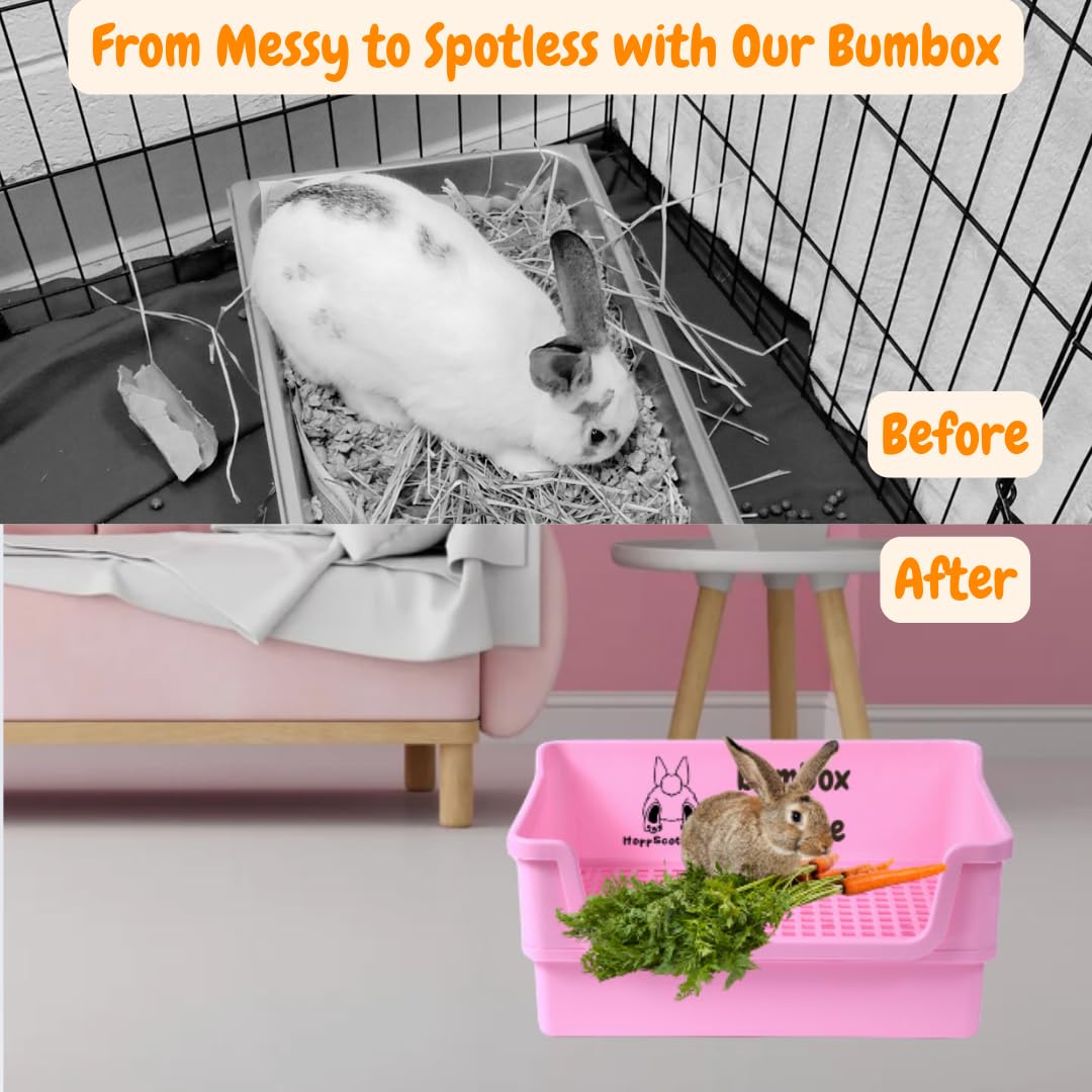 Small Litter Box Bubox Large Rabbit Litter Box W/Plastic Grid &ap