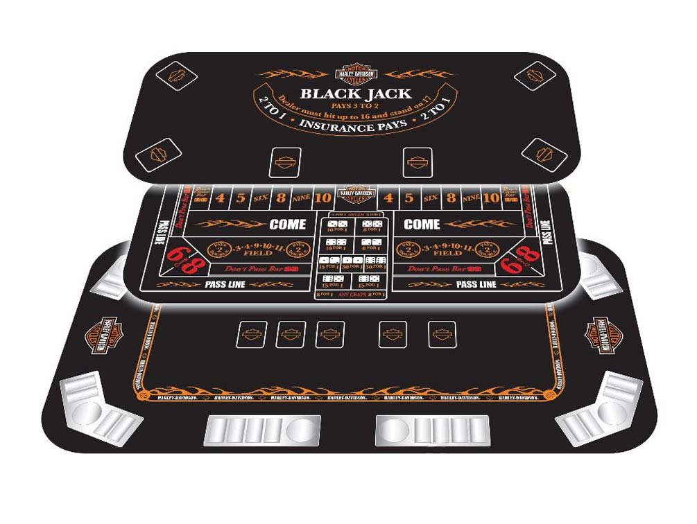 Harley-Davidson 3-in-1 Poker Table Top