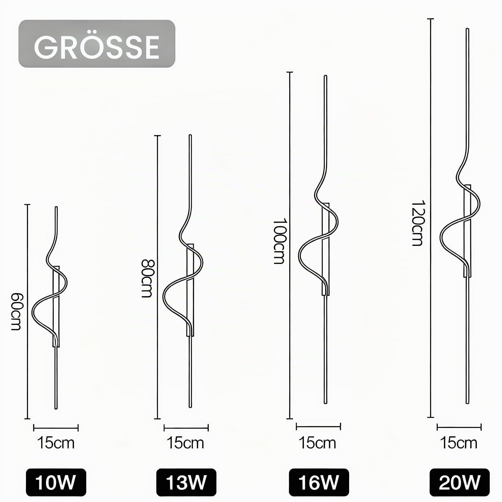 LED Wandlampe innen 13W 2000LM Wandleuchte Dimmbare 80CM Longue | Wandbeleuchtung mit Fernbedienung,10%-100%,3000K-6000K, für Schlafzimmer Korridor Wohnzimmer Treppe Kinderzimmer Büro Küche