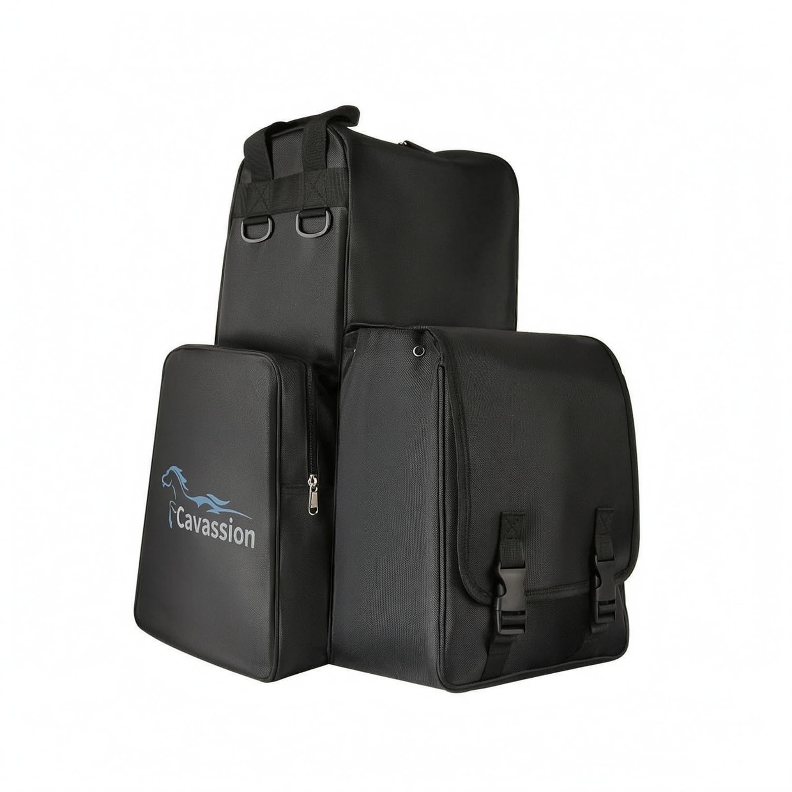MagiDeal Borsa Equestre Organizzazione Attrezzatura Borsa Portaoggetti Borsa da Borsa da Maneggio con Struttura Rigida con E Cerniera Adatta per Spostamenti tra Lezioni di Equitazione