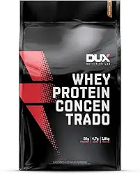 Whey Protein Concentrado Doce de Leite 1.8kg - 20g de Proteínas por Porção - Suplementos Naturais, Suplementação Treino Academia, Ganho Muscular Hipertrofia - DUX HUMAN HEALTH