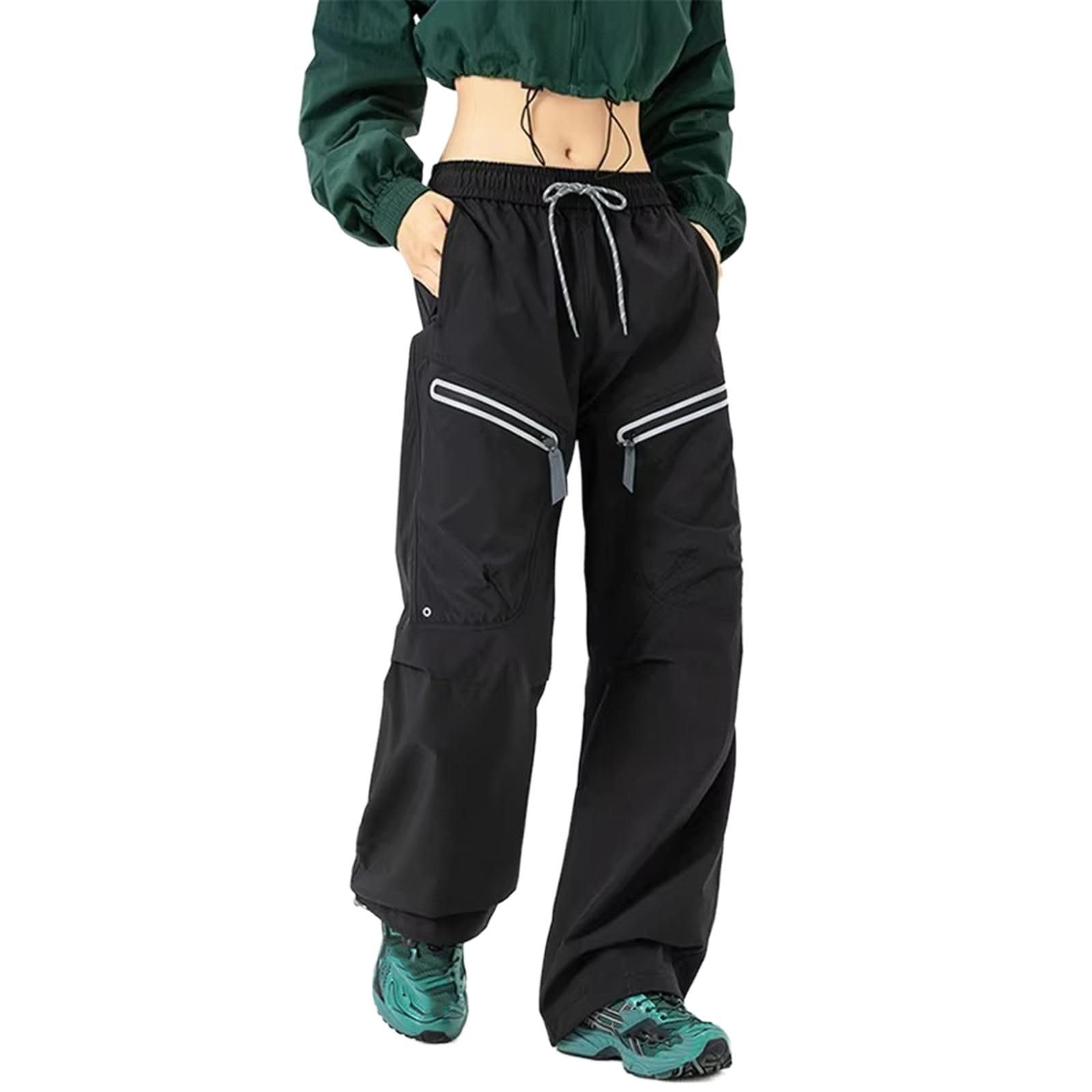 Pantalones de Carga Deportivos Impermeables para Hombre, Pantalones Unisex Holgados Casuales callejeros