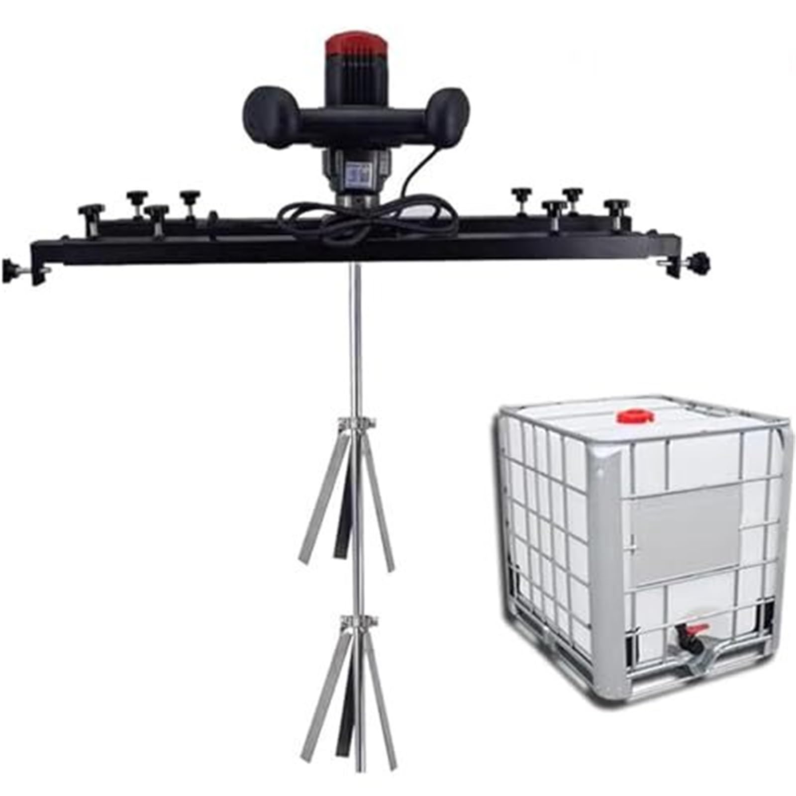 Elektrischer Tankmischer aus Edelstahl mit klappbarem Propeller for effizienten Auflösen und Rühren von Tinte