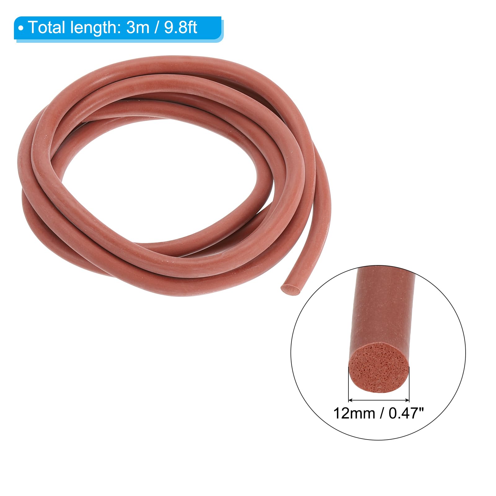 PATIKIL Silicone Foam Seal Strip - Image 2