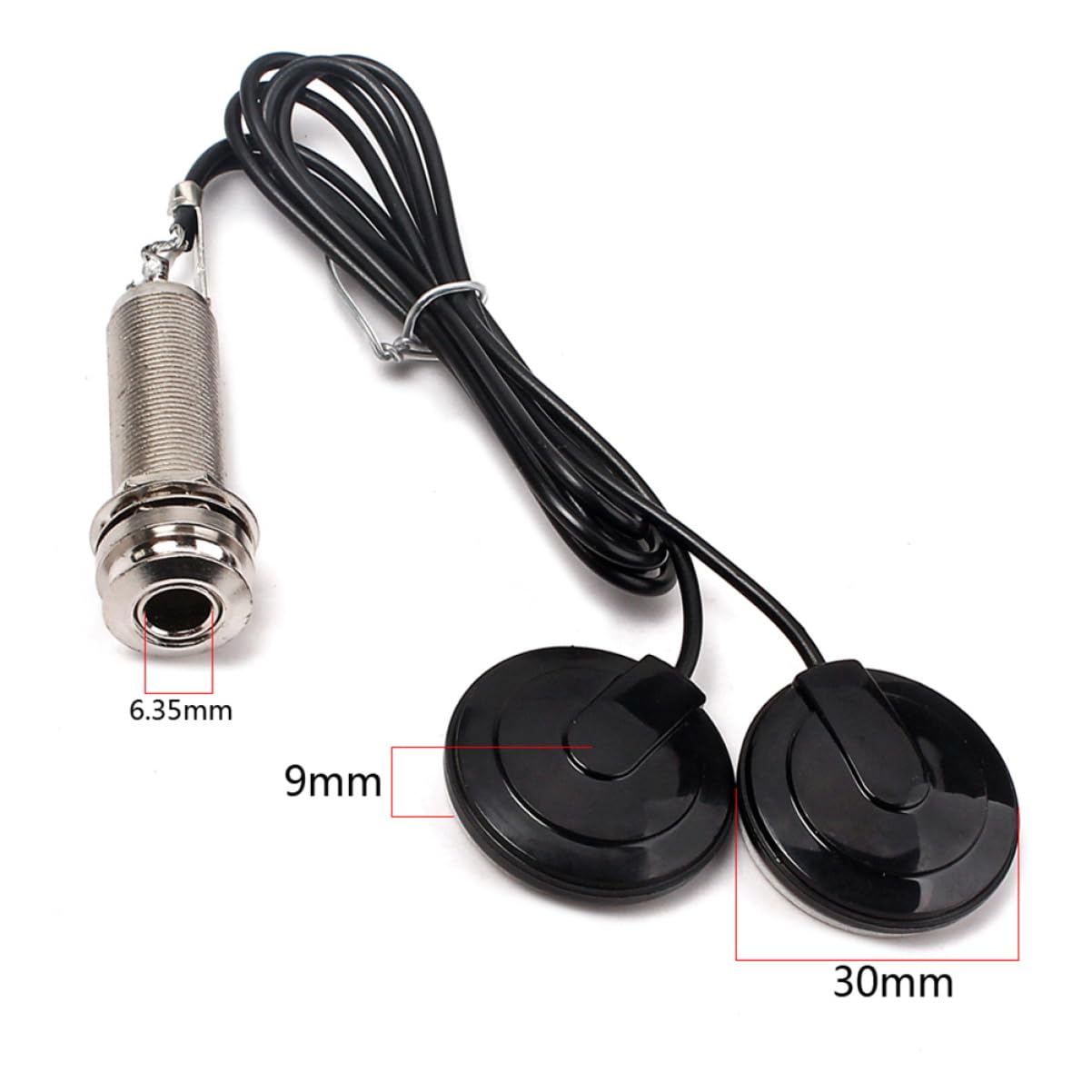 SUPVOX 3 Pezzi Pickup Per Chitarra Elettrica Gmb609 Doppio Pickup Design Silenzioso Endpin Jack Preamplificatore Facile Installazione Accessorio Per Chitarra