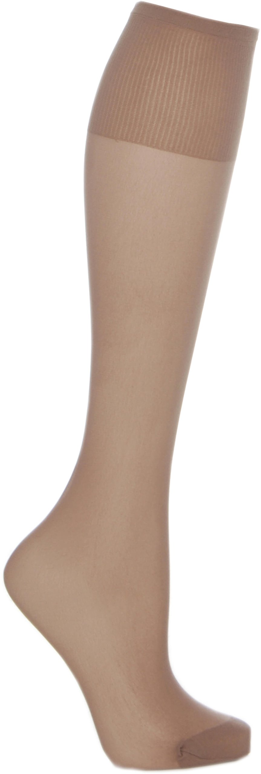Cosyfeet Women's Mink Extra Roomy Softhold® Premium Knee Highs 20 Denier - One Size Fits All