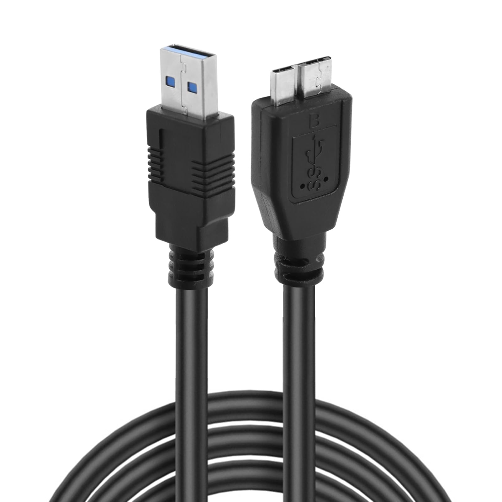 External Hard Drive Cable - Micro USB 3.0 Cable 1.8m Super Speed 5gbps USB 3.0 A Male to Micro B Hard Drive Cable for Western Digital/Wd/Seagate/Clickfree/Toshiba/Samsung