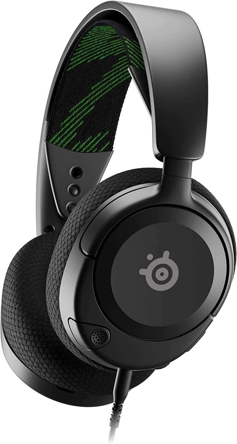 SteelSeries Arctis Nova 1X Xbox Series X/S Gaming Headset - Hi-Fi Drivers - 360° Spatial Audio - AirWeave Memory Foam Ear Cushions - Lightweight - Also compatible with PC, PS5, PS4, Switch - Black