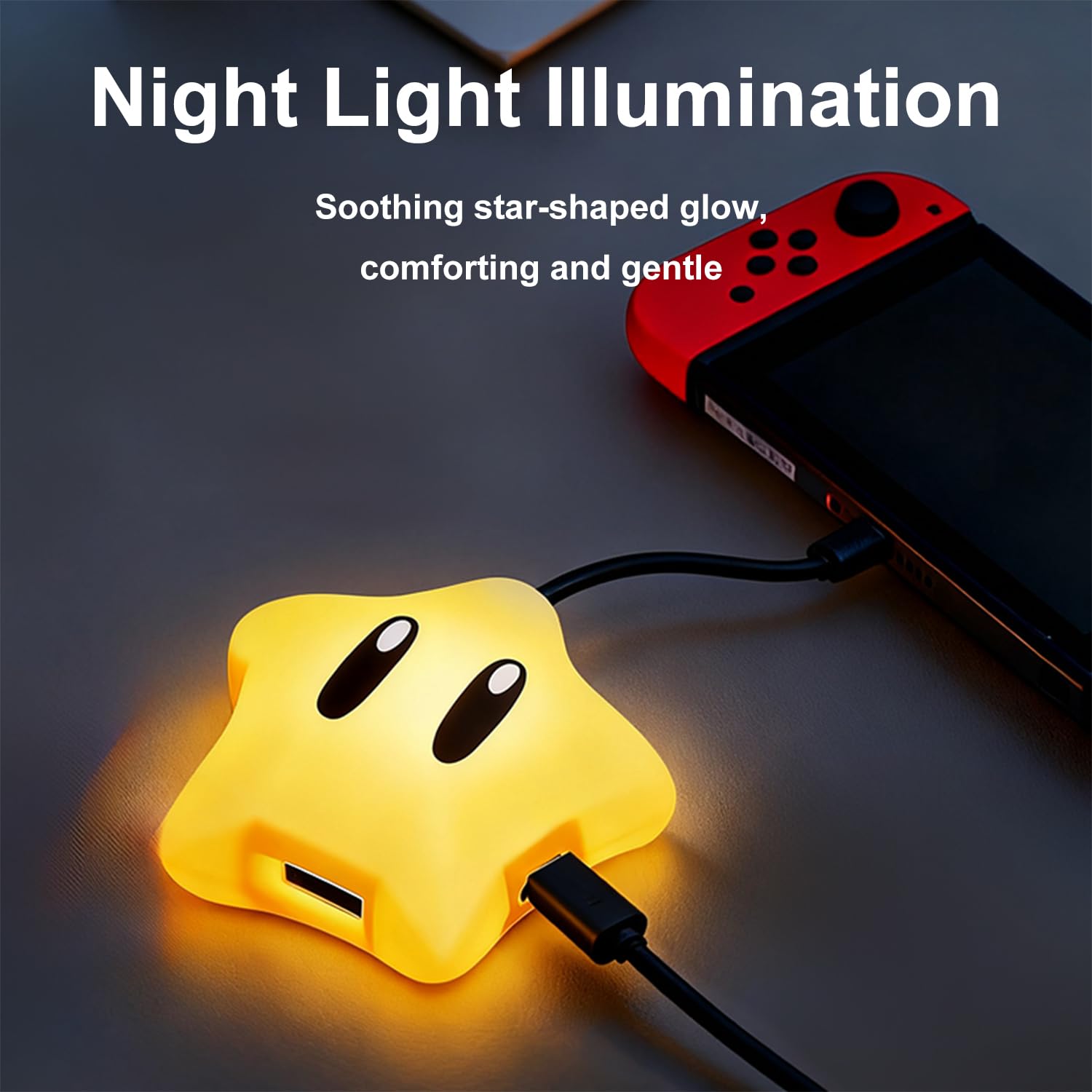 RREAKA Switch2 Dock für Nintendo Switch 2 & 1, Sternadapter mit 4K@60Hz, USB 3.0 Port, Typ C 100W Ladung, LED-Licht, tragbare Star-Dockingstation, für Switch1/2