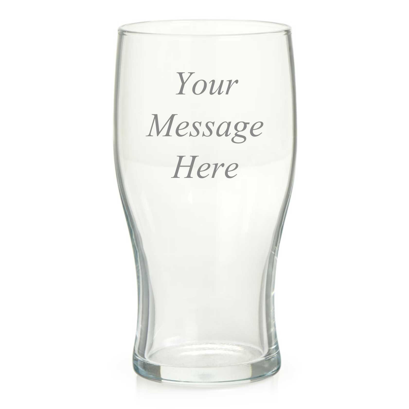 Premium Personalised Engraved Pint Glass