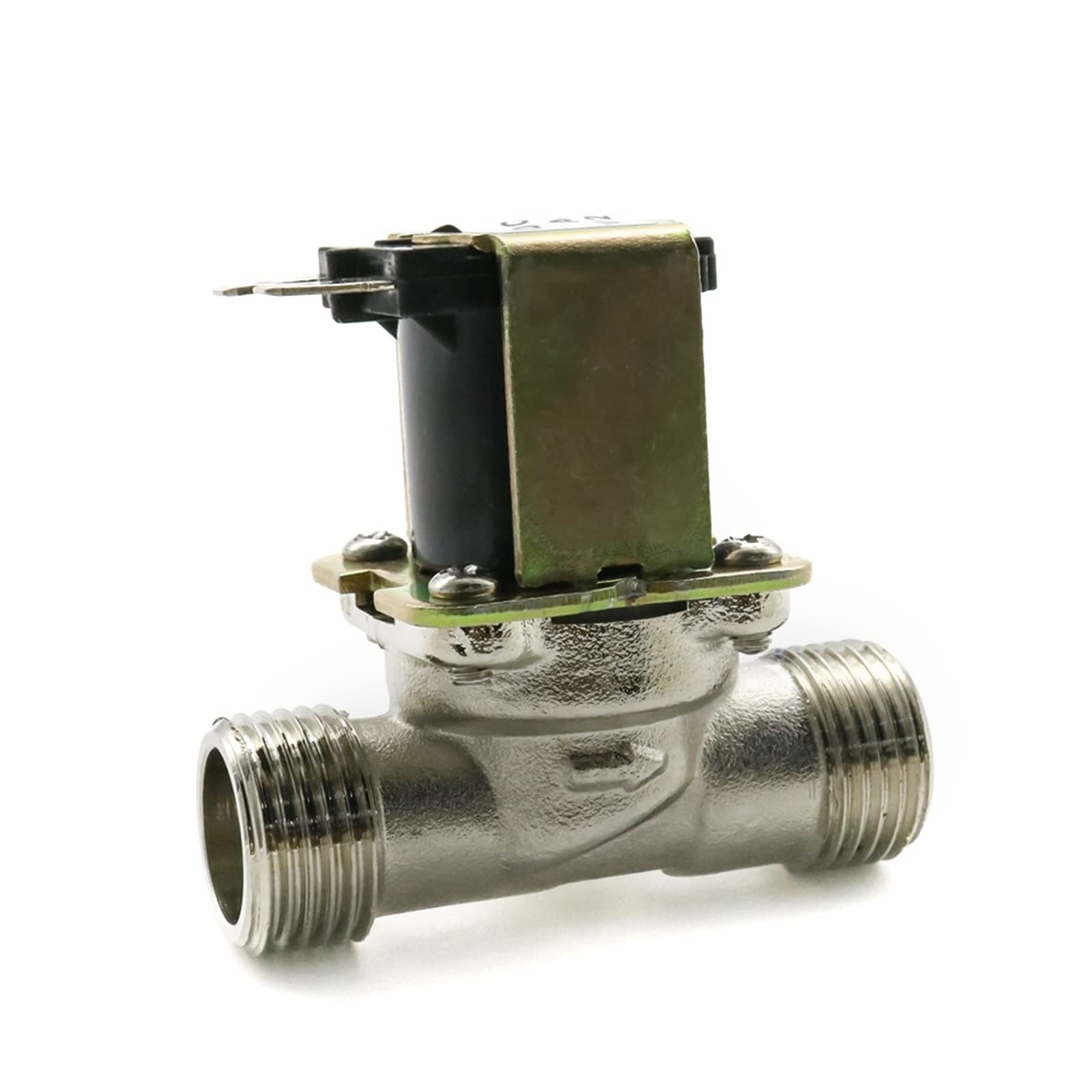 G1/2 "Mosiądz Elektryczny zawór elektromagnetyczny N/C 12v 24v 220v G3/4'' przełącznik przepływu powietrza wlot wody do słonecznego zaworu podgrzewacza wody (220 V, 3/4 cala)