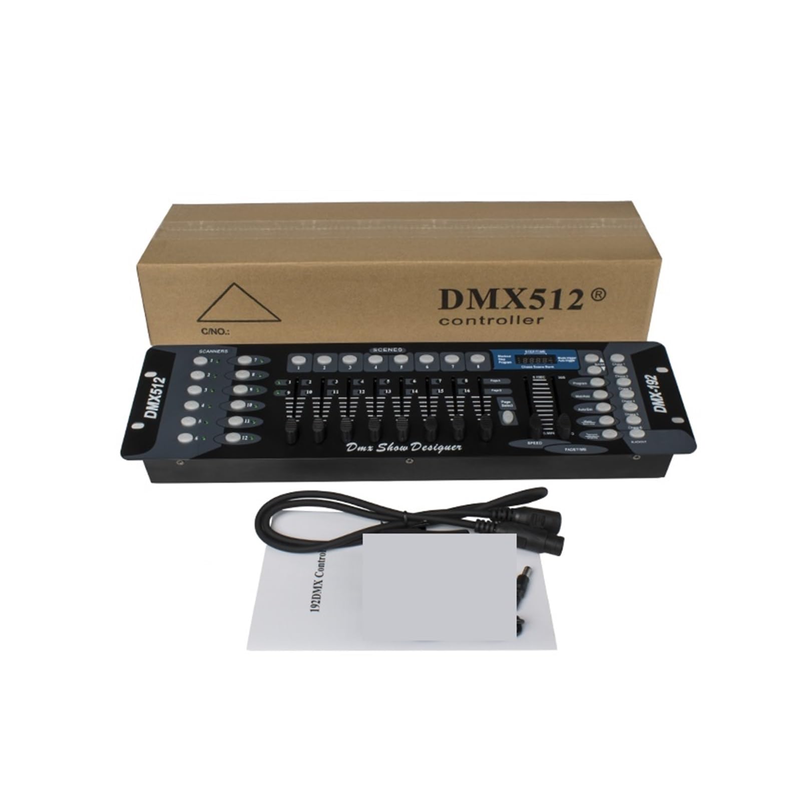Kontroler DMX, Kontroler DMX 192 do ruchomej głowicy świetlnej 192 kanały do ​​sprzętu DJ DMX512 Kontroler Dsico dla pełnej kontroli
