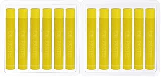 PATIKIL Pasteles al Óleo de Color Amarillo Limón, 12 Unidades de Crayones Suaves de Óleo, Suministros de Arte para Pintura, Dibujo, Mezcla y Graffiti para Artistas Principiantes