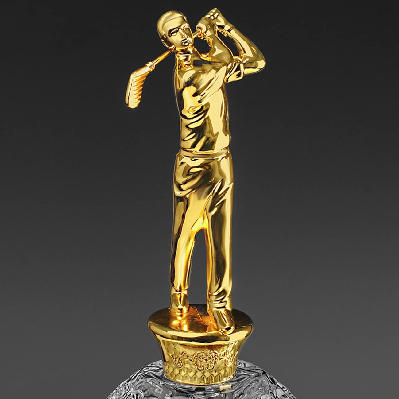 Pokale, Medaillen Auszeichnungen Professionelle Golfturnier-Trophäe Trophäe Der Sportmeisterschaft Trophäe Aus Massivholz Mit Schriftzug Gold-Silber-Bronze-Golf-Trophäe Verleihung Der Gedenktrophäe Po