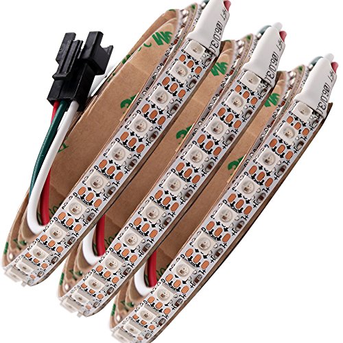 XUNATA Addressable LED Strip Rope Lights Pixel SK6812 Mini 3535 144LEDs/m(1M, Non-Waterproof IP21)