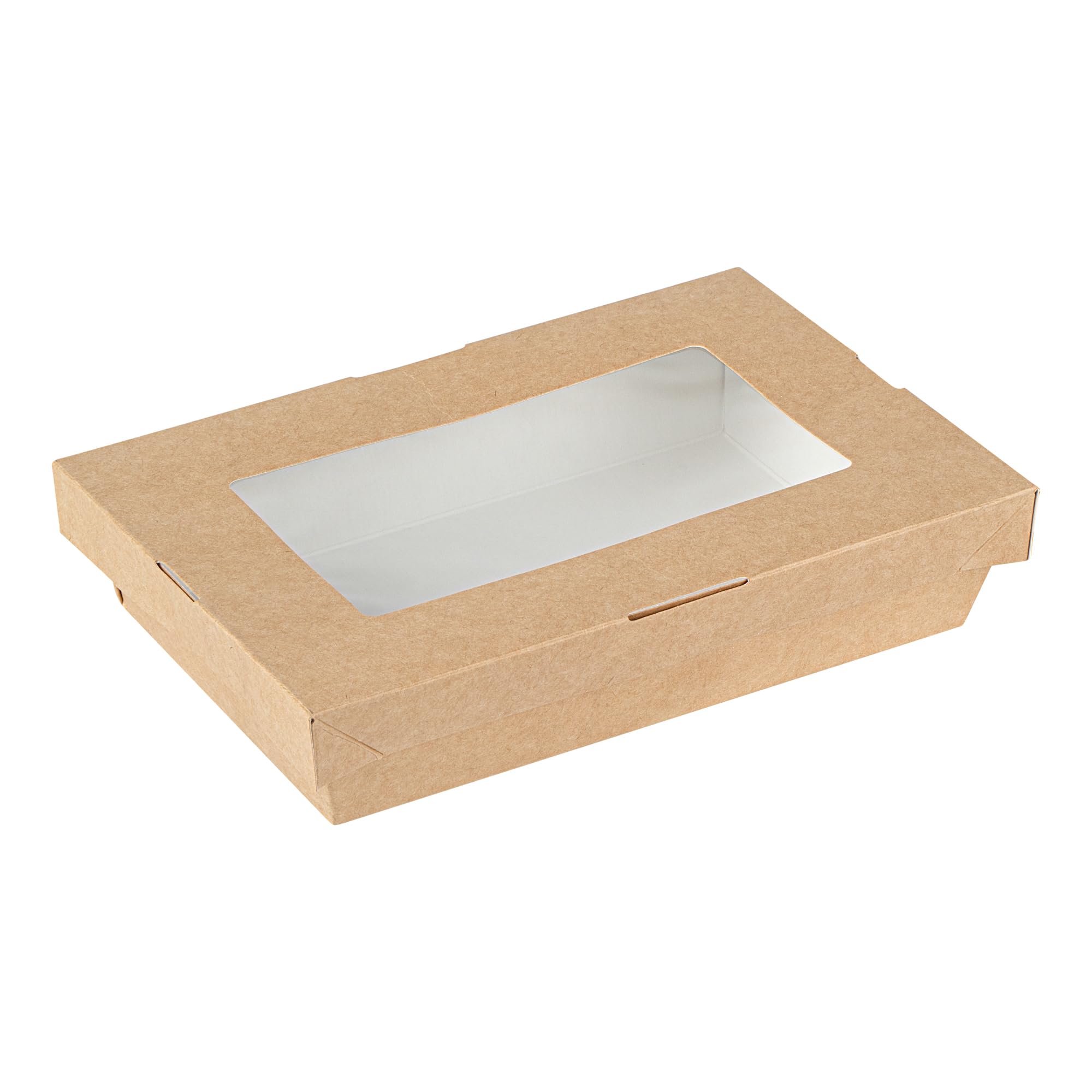 Restaurantware 200 Count 28 oz Cafe Vision Rectangular Window Take Out Container
