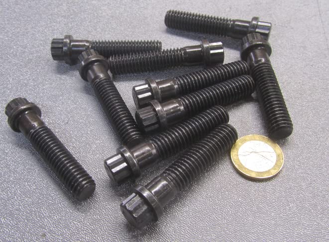 Alloy Steel 12 Point PT Bolts, 7/16-14 x 2.00 Length 10 pcs
