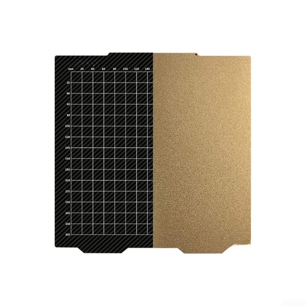 Stahlblech für Prusa XL 365x365mm Bauplatte mit PET und PEI für oberfläche für PLA ABS für petg für tpu 3D Drucker Zubehör robustes Metallblech gold schwarz langlebig