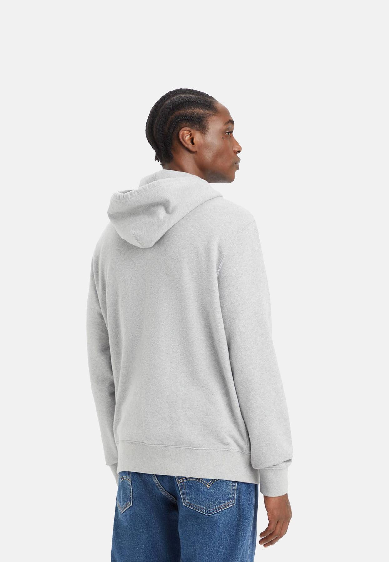 Levi's Męska standardowa bluza z kapturem, Ls Letterman Hoodie Mhg, S