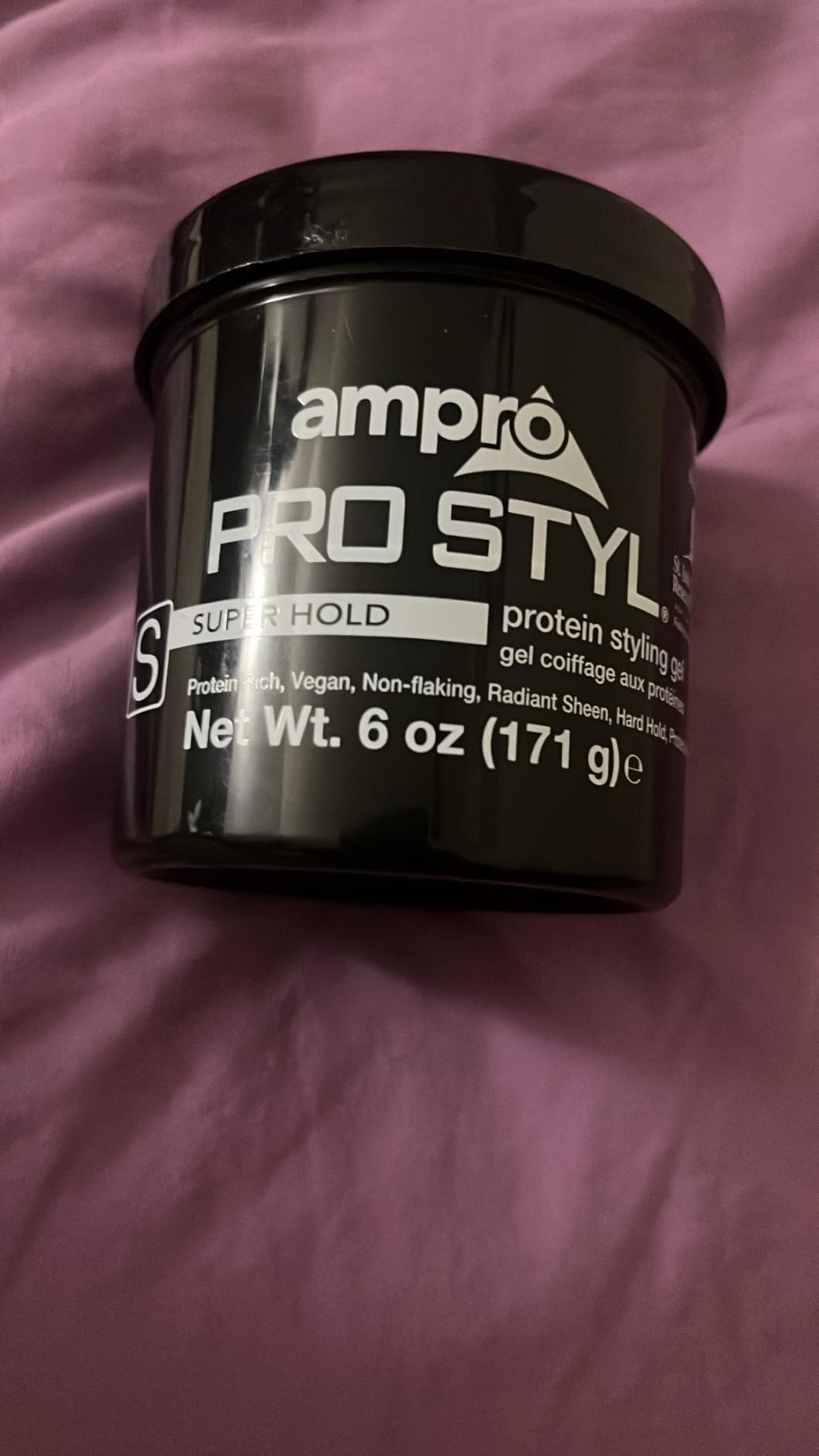 AmPro Pro Styl Styling Gel - Protects and Strengthens Your Strands - Non-Flaking, Alcohol Free, Vegan Formula - Flexible, Touchable Hold for All Hair Textures - Super Hold - 6 oz