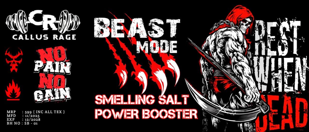 CallusRage | Powerful Smelling Salts for Athletes – Boost Focus, Strength, and Performance with Beast Mode and Callus Rage Ammonia Inhalants (30 gm) 2
