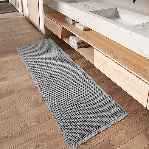 AMOAMI Upgraded Waffle Runner Rug: Non-Slip 2x4 ft