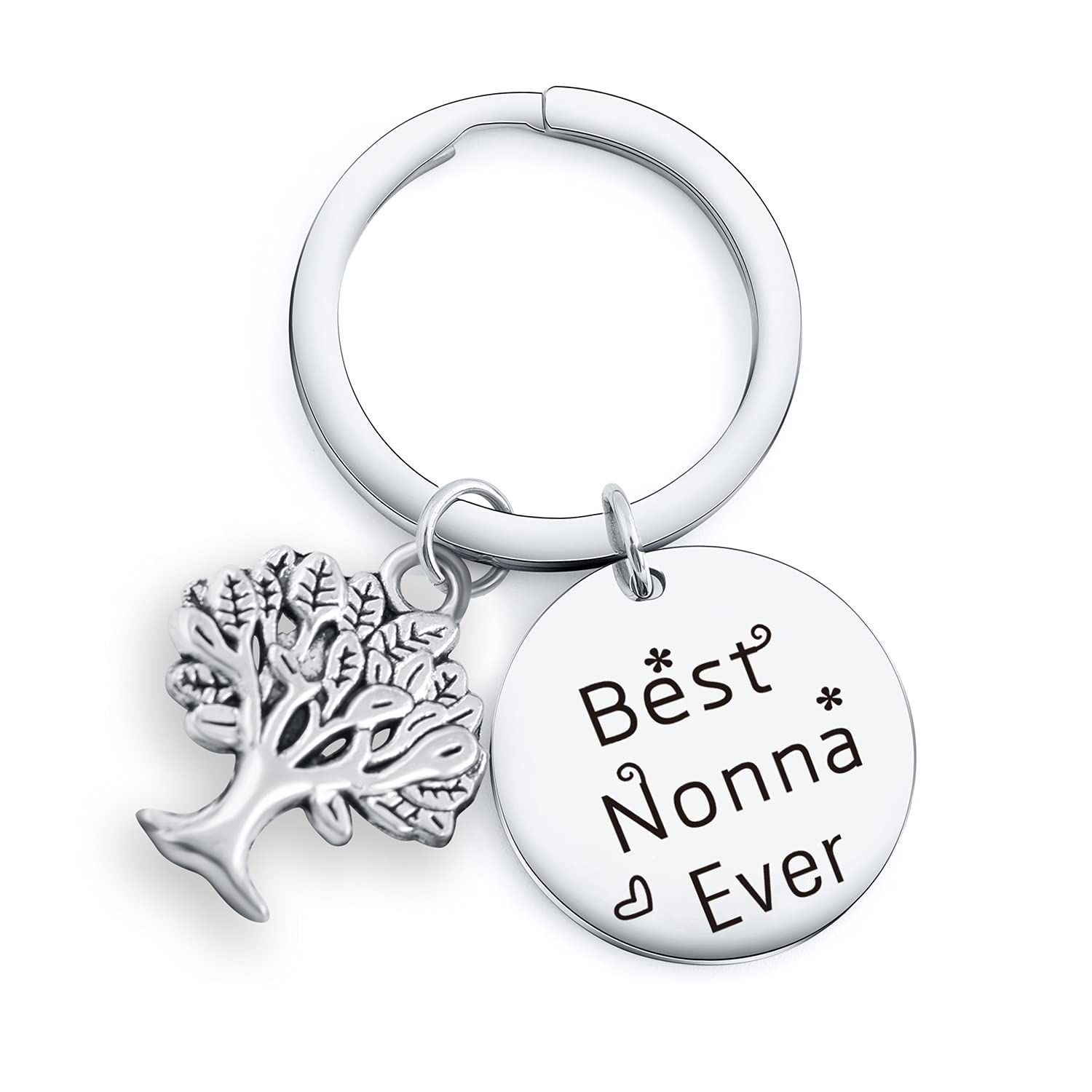 Granny Jewelry Grandma Jewelry Nonna Appreciation Gift Mothers Day Keychain Grandmother Keychain, Best Nonna Ever Keyring, General