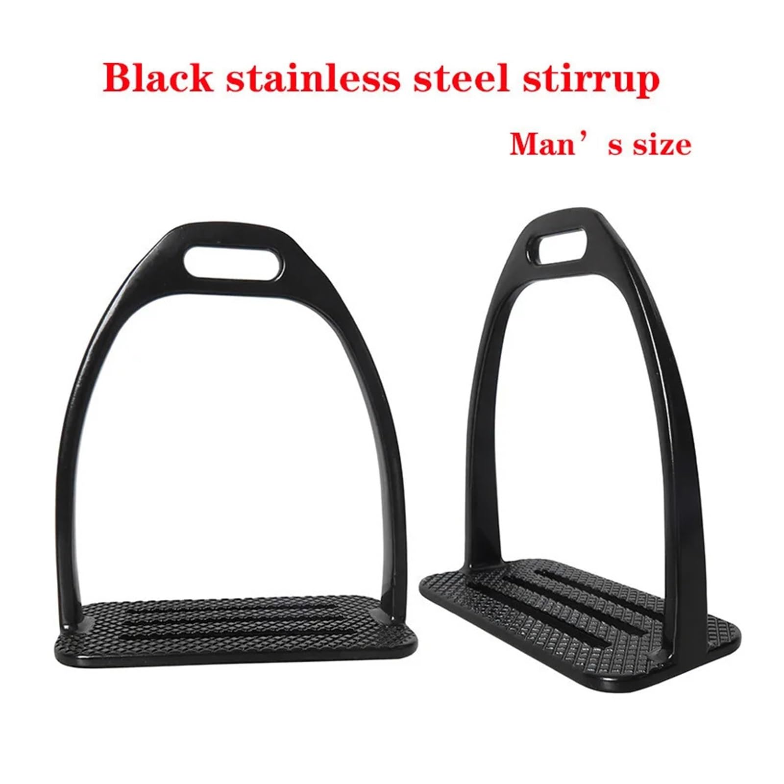 Staffe for Equitazione Protezione for In Acciaio Inossidabile | Staffe for attrezzatura equestre da sella for uomo(Silver)